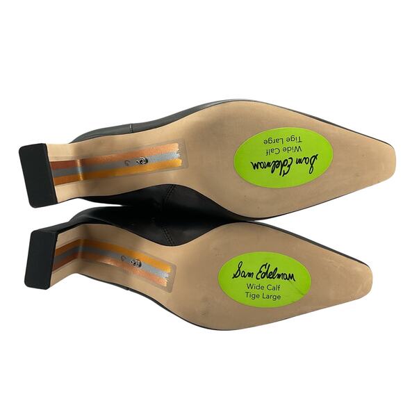 NEW Sam Edelman Women’s Sylvia Wide Calf Knee High Dress Boots Black Size 6M - Picture 8 of 10